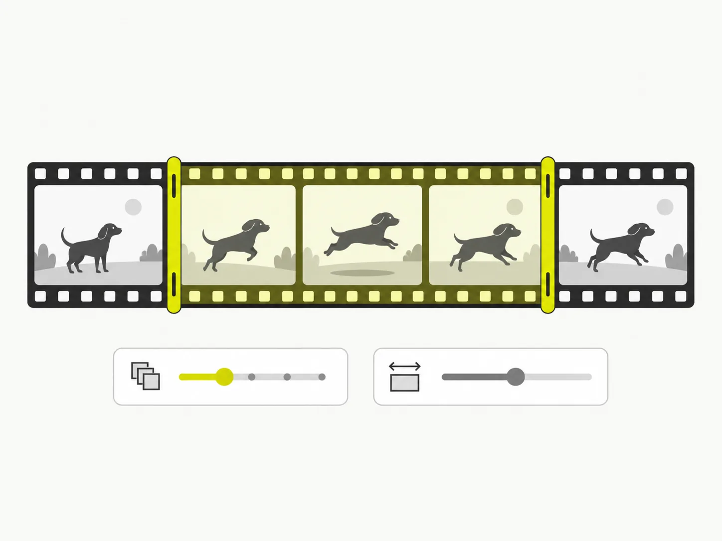 Diagram: raw captions being turned into clean, punctuated transcript text